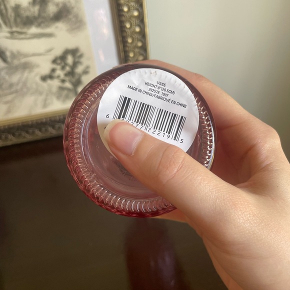 Y2K Pink Hobnail Milk Bottle Vase - Picture 5 of 5